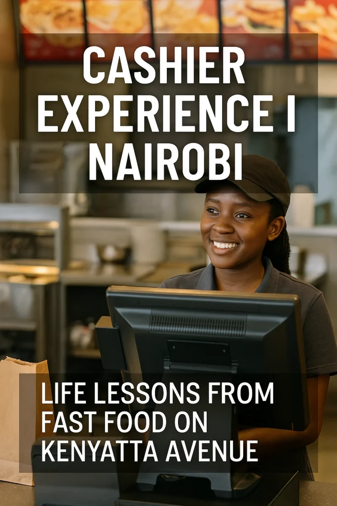 Discover real-life lessons from my cashier experience in Nairobi—pressure, money handling, customer service, and growth behind the counter.