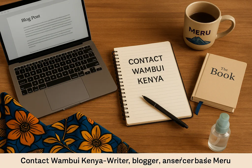 Contact Wambui Kenya – Writer, blogger, book lender, and service provider based in Meru